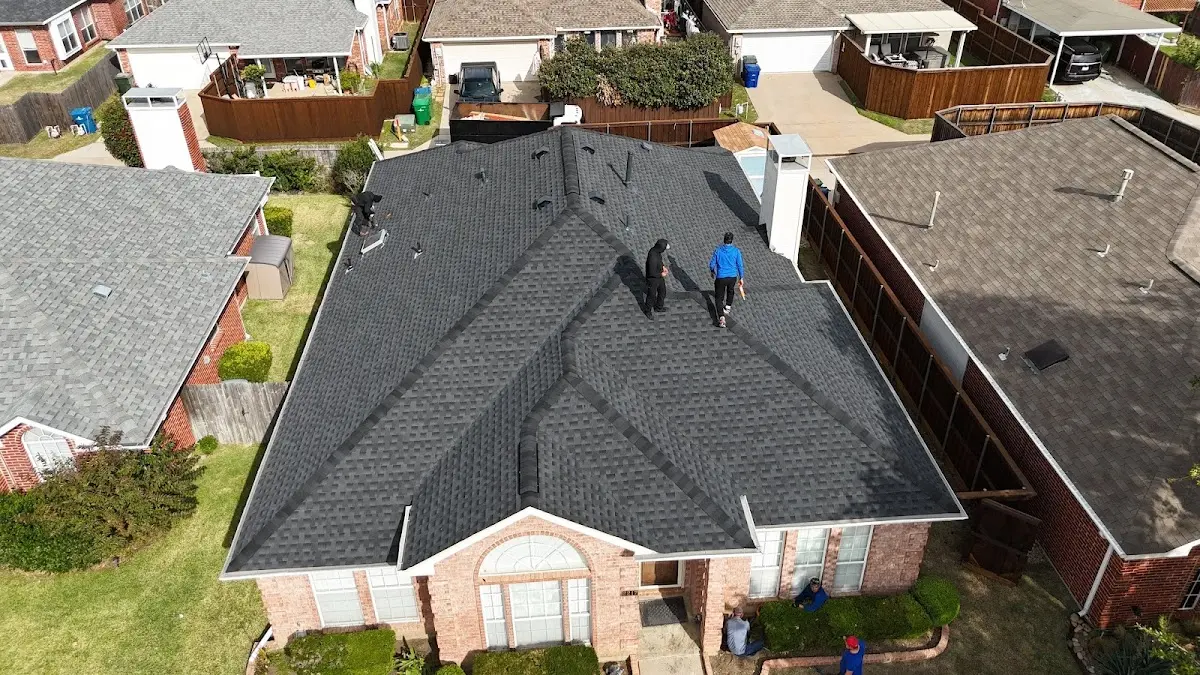Slate & Tile Roof Repair work in progress on a West Ocean City property